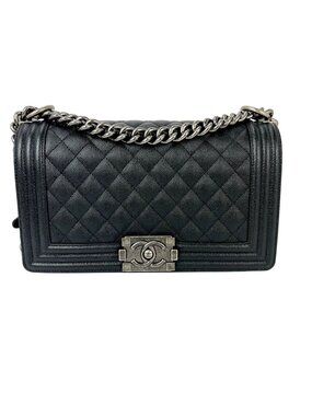 Chanel Caviar Quilted Medium Black Boy Flap Shoulder Bag